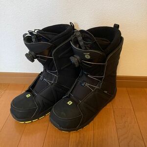 美品　27cm BOAサロモン SALOMON ブーツ スノーボード ブラック 使用浅め