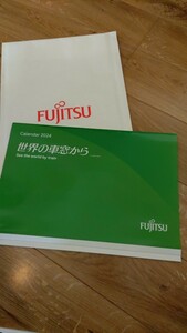 富士通 FUJITSU ☆世界の車窓から カレンダー 2024 壁掛け