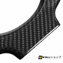 日産GTR GT R35 2009-2016用新型リアルカーボンファイバカーステアリングホイールセンタートリムカバー_画像2