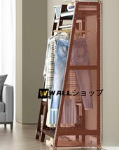 新品人気★セール　コートハンガー 実木製 洋服 収納ラック 棚付き_画像5