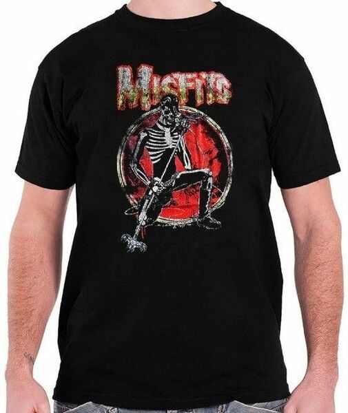 ★SALE！★公式★Misfits T Shirt Skeleton Rocker Band Logo Size S 