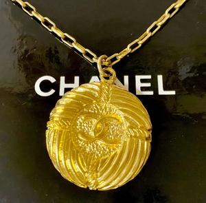  Chanel колье здесь Mark Vintage золотая цепь золотой Logo *