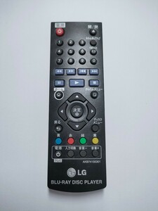 動作品 LG BDプレーヤー BP250/BP125/BP135等用リモコン AKB74155301