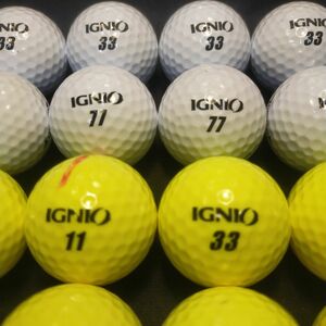 【良品】イグニオ ディスタンス24球 (黄,白) ロストボール　ゴルフボール