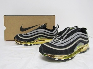 97年製 1997 VTG NIKE AIR MAX 97 FW ORIGINAL BLACK NEON YELLOW OG 904088-071 US8.5 26.5cm ナイキ エアマックス オリジナル ビンテージ