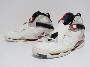 93年製 1993 VTG NIKE AIR JORDAN 8 ORIGINAL WHITE BLACK TRUE RED OG 130169-100 US7.5 ナイキ エアジョーダン オリジナル ビンテージ