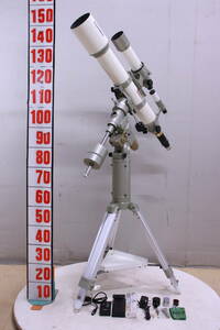 レトロ! Vixen 天体望遠鏡 SUPER・POLARIＳ・FL-90S ASTRONOMICAL TELESCOPE FLUORITE モータードライブセット 現状品■(Z3065)