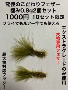 管釣り大物専用フェザー&フライ！初心者でも大型トラウトが狙える！足柄蛇尾川すその