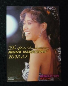 中森明菜　映画　イーストライブ　非売品　ポストカード　新品