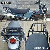 TWR製 HONDA 2022年以降モデル DAX カスタム ST125 リアキャリア ( クロム ) B0292 ダックス パーツ カスタム_画像4