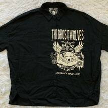 新品 HYSTERIC GLAMOUR × THE GHOST WOLVES ヒステリックグラマー ゴーストウルヴス オーバー シャツ フリーサイズ 日本製_画像3