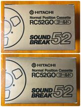 【未開封】Hitachi オープンリールタイプ カセットテープ Normal Position RC52GO ゴールド SOUND BREAK52 ×5本【未使用】　_画像7