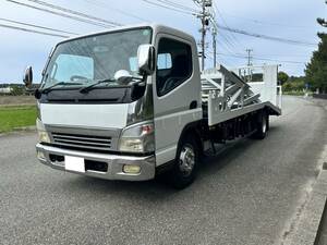 ☆売切り！三菱ふそうキャンター！ 積載車！ ２台積み！6MT！最大積載3250㎏！雪降る前に持って行って～!!!わら