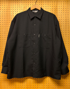 COOTIE クーティー Polyester Twill Work L/S Shirt BLACK Mサイズ