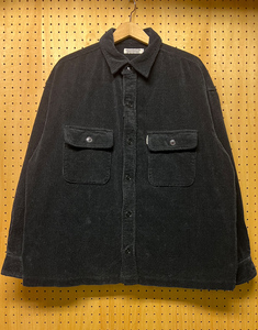 COOTIE クーティー Twisted Heather Corduroy CPO Jacket BLACK Lサイズ