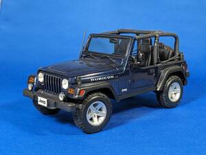 ミニカー　マイスト　1/18　ジープ　ラングラー　Jeep Wrangler Rubicon Blue 1/18 Maisto