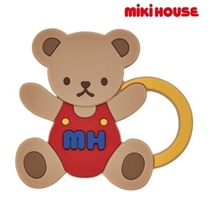 即決です【ミキハウス】新品未使用 mikihouse 歯がため くま型 ベビー 赤ちゃん ギフト お祝い プレゼント デンタルケア 歯ブラシ ベージュ