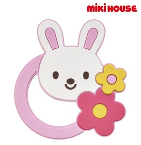 即決です【ミキハウス】新品未使用 mikihouse 歯がため うさぎ型 ベビー 赤ちゃん ギフト お祝い プレゼント デンタルケア 歯ブラシ ピンク