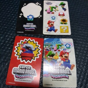  Super Mario Brothers * wonder seven eleven limitation sticker all 4 kind 