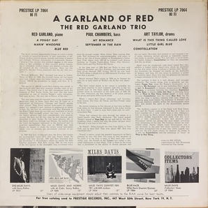 RED GARLAND / A GARLAND OF RED (オリジナル盤)の画像2