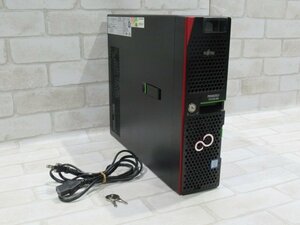 ▲11630 新TTPC 0975m 保証有 富士通【 PRIMERGY TX1320 M4 】【 Xeon E-2124 3.3GHz / 600GB SAS 2.5インチ ×2 / 8.00GB / OS 無 】鍵付