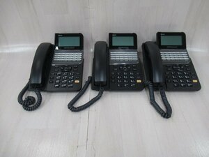 Ω保証有 ZK2 6879) ZX-(24)STEL-(1)(K) 3台 NTT αZX 24ボタンスター標準電話機 中古ビジネスホン 領収書発行可能 動作確認済