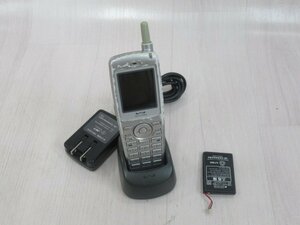 Ω A 15369 * Гарантия Willcom PHS PHS PHONE WX220J (S) с батареей и праздником! Прорвать! !