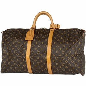 ルイ・ヴィトン Louis Vuitton キーポル 55 ハンドバッグ ビジネス ボストンバッグ モノグラム ブラウン M41424 レディース 【中古】