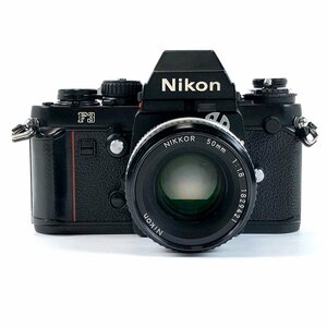 ニコン Nikon F3 アイレベル + Ai NIKKOR 50mm F1.8 フィルム マニュアルフォーカス 一眼レフカメラ 【中古】