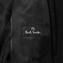 美品 L~XLサイズ ポールスミス カシミヤ 2way Paul Smith ジャケット ブルゾン コート パーカー ミリタリー ウール 黒 メンズ 大きいサイズ_画像6