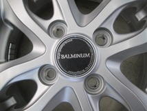 【中古タイヤホイール4本セット】BALMINUM13インチ 4.5J+45PCD100/4穴 ブリザックVRX3 145/80R13 2021年_画像3