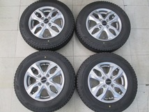 【中古タイヤホイール4本セット】BALMINUM13インチ 4.5J+45PCD100/4穴 ブリザックVRX3 145/80R13 2021年_画像1