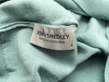  メンズ S ジョンスメドレー 最高級メリノウール タートルネックセーター CHERWELL SEA MIST JOHN SMEDLEY イギリス製_画像3