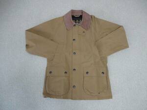 ほぼ新品 Barbour ノンオイル ビンテージ加工 ハンティングジャケット 34 S バブアー BEDALE SL ビデイル ブラウン カーキ セージ