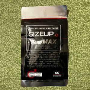 SIZEUP α HARD MAX メンズ 男性自信 増大 サプリ サプリメント 亜鉛 シトルリン アルギニン マカ 1袋 60粒