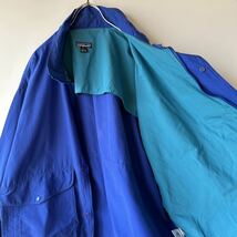 【1円スタート】Patagonia パタゴニア バギーズジャケット Lサイズ 91年90s ビンテージ コットン ナイロンジャケット ブルー 青_画像4