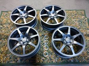 【美品・希少】鍛造ホイール Prodrive(プロドライブ) GC-07C 17インチ 17×7.5J 5穴 PCD100 +48 BRIDGESTONE(ブリヂストン) ハブリング付