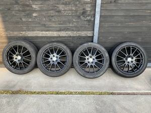 本州送料込☆ENKEI エンケイ プリウス 4本セット 17×7j オフ+48 5穴 PCD 100 17インチ☆BRZ 86 ウィッシュ フォレスター インプレッサ