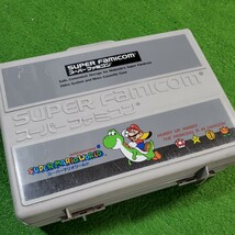 スーパーファミコン 本体 後期型 SHVC-JPN-1 動作確認済み ソフト カセット20本 まとめ売り スーパーマリオワールド 収納ケース付き_画像9