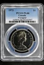 1円〜【PCGS PL66】1972 カナダ 1D銀貨 完全未使用 プルーフライク 世界コイン 古銭 貨幣 硬貨 銀貨 金貨 ★土曜終了【決済期限火曜日】_画像3