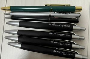 ☆新品☆ ホテル ボールペン 7本セット 黒、青 ペン