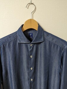 極美品　FAIRFAX　フェアファクス　シャツ　セルロース　デニム　Mサイズ　ワイド　日本製