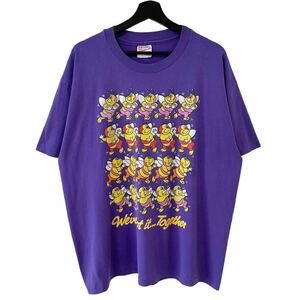 ■激レア■90s USA製 蜂 アート Tシャツ XL 虫 キャラ ビンテージ