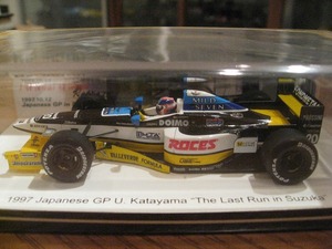 即決可☆レーシングオン特注スパーク製1/43ミナルディM197・ハート 1997年日本GP鈴鹿 片山右京"The Last Run in Suzuka”☆