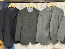 スーツ セットアップ 3着セット ジャンク品 BEAMS F テーラー福岡 GINZA Tailor Fukuoka 青山商事 NEXT BLUE ビジネス ジャケット パンツ_画像1