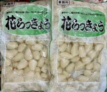 花らっきょう 1kg(500g×2袋)漬物 らっきょう甘酢漬け 漬物 お茶漬け カレーライス 箸休め つけ置き 健康維持 _画像1