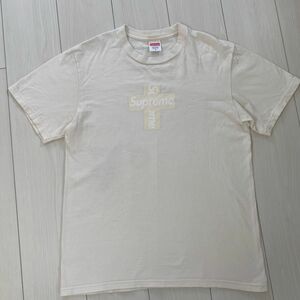 オーダーシートあり。Supreme Cross Box Logo Tee Natural TシャツSサイズ