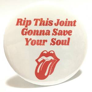 デカ缶バッジ 5.7cm The Rolling Stones Rip This Joint ローリングストーンズ
