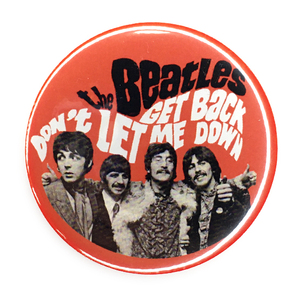 デカ缶バッジ 5.7cm The Beatles ビートルズ Don't Let Me Down Get Back John Lennon paul mccartney George Harrison Ringo Starr