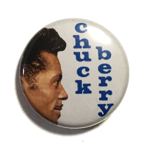 25mm 缶バッジ Chuck Berry チャックベリー 横顔 R&R ロックンロール oldies オールディーズ